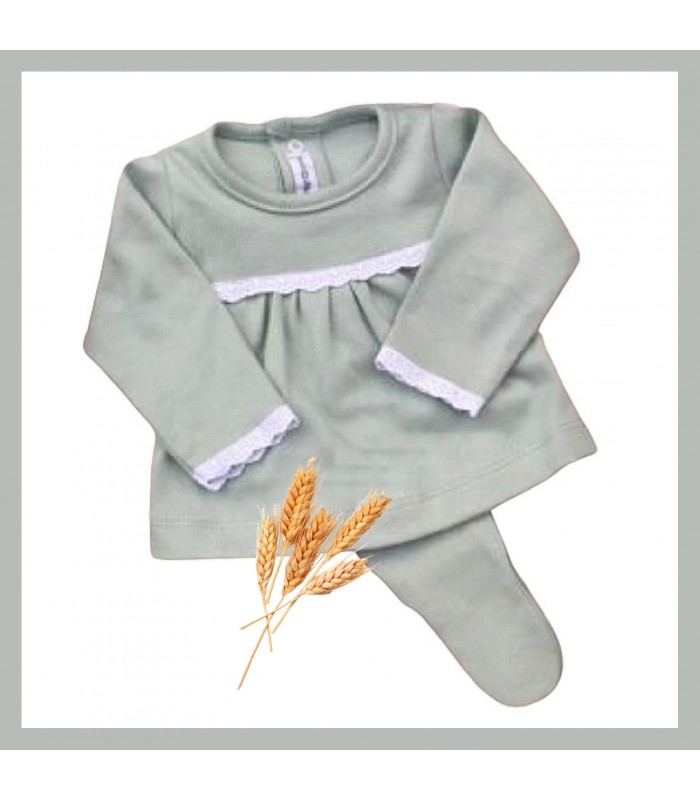 Conjunto con polaina Dea | Conjunto polaina con cenefa parte de arr...
