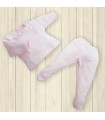 Conjunto bebé afelpado | Conjunto polaina algodón felpado con cuell...