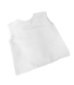 Camisita sin mangas | Camisitas recién nacido en batista 100 % algo...