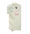 Body con vivo | Bonito body de 100% algodón cruzado con corchetes p...