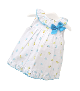 Vestido pollitos | Adorable vestido con estampado de pollitos en co...