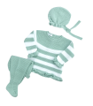 Conjunto raya ancha tres piezas
