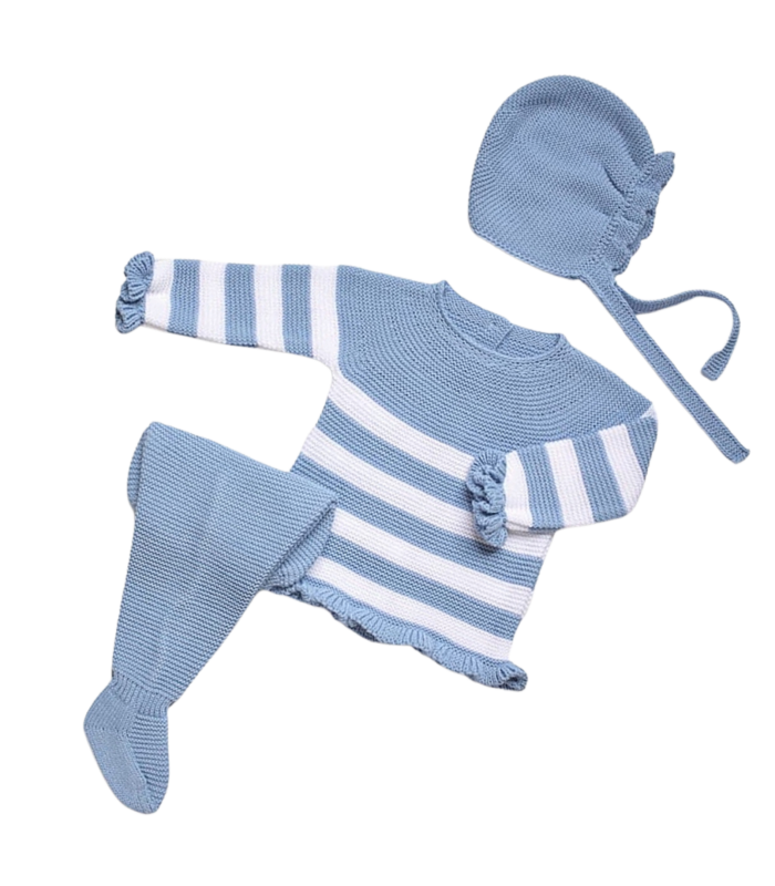 Conjunto raya ancha tres piezas | Conjunto de tres piezas de lana, ...