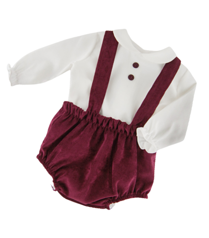 Dos piezas mod.Britys | Dos piezas niño con pantalón con tirantes y...