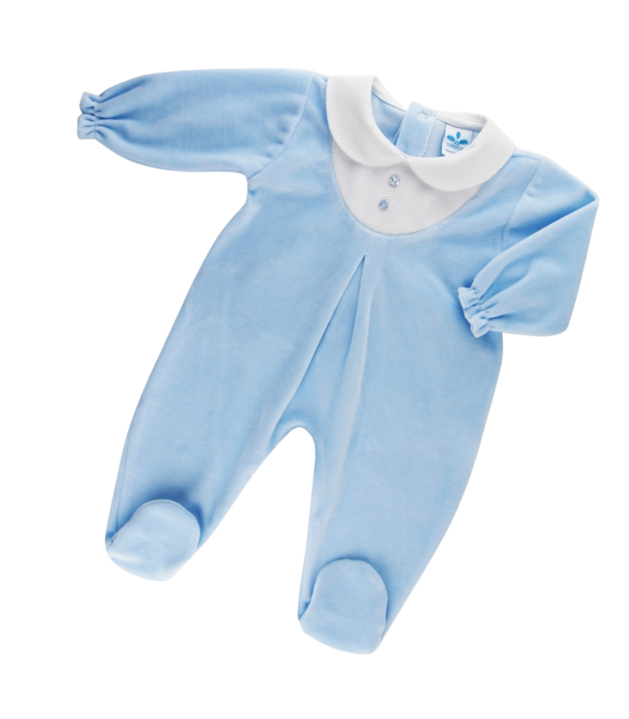 Pijama tundosado Diego | Pijama bebé entero en tundosado (terciopel...