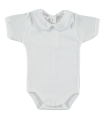 Body polo cuello piqué | Body Unisex Manga Corta con cuello en piqu...