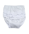 Braga con volantes | Braga blanca de 100% algodón con volantes deco...