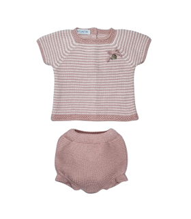 Conjunto Punto Rayado de Juliana | Confeccionado con una mezcla de ...