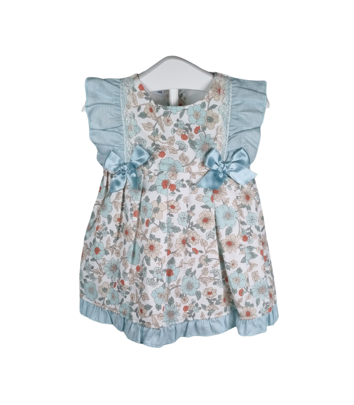 Vestido Flores y Lacitos de Juliana | Fabricado con una mezcla de 5...