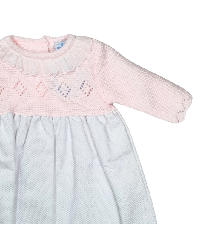Vestido Piqué con Capota de Sardón