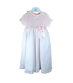 Faldón Largo de Piqué | Un elegante vestido con faldón largo para b...