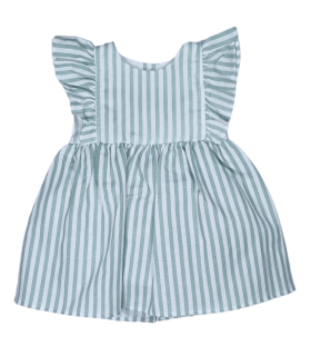 Vestido Rayas Verdes de Rapife | Confeccionado con una mezcla de ma...