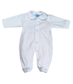 Pijama estrellitas azul invierno | Pijama entero tundosado ( tercio...