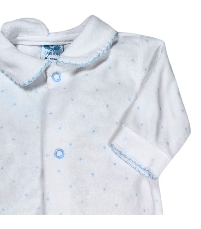 Pijama estrellitas azul invierno