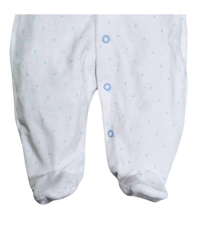 Pijama estrellitas azul invierno | Pijama entero tundosado ( tercio...