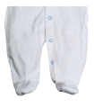 Pijama estrellitas azul invierno | Pijama entero tundosado ( tercio...