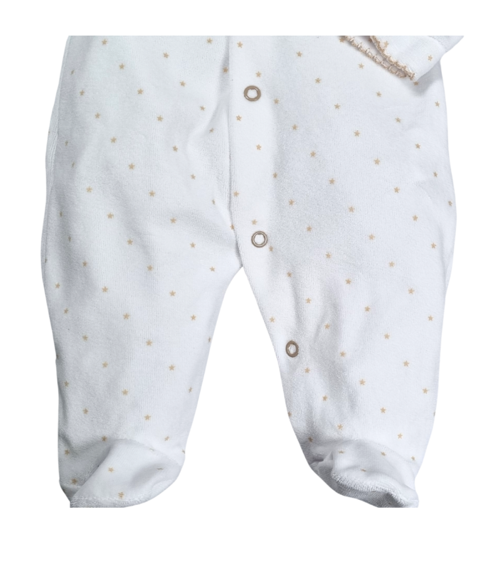 Pijama estrellitas camel invierno | Pijama entero tundosado ( terci...