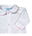 Pijama estrellitas rosa invierno | Pijama entero tundosado ( tercio...