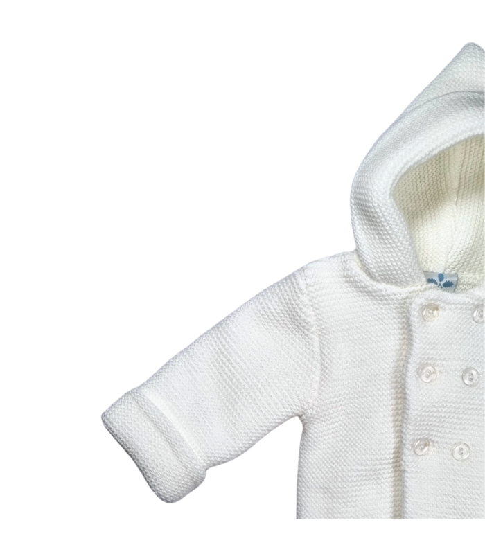 Chaquetón doble punto con capucha