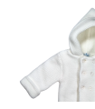 Chaquetón doble punto con capucha | Chaquetón bebé punto doble con ...