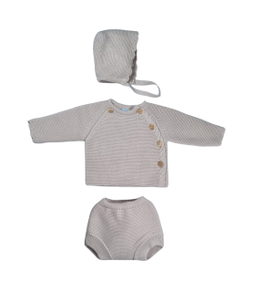 Conjunto 3 Piezas Punto Bobo de Sardón | Este adorable conjunto de ...