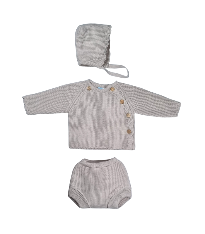 Conjunto 3 Piezas Punto Bobo de Sardón | Este adorable conjunto de ...