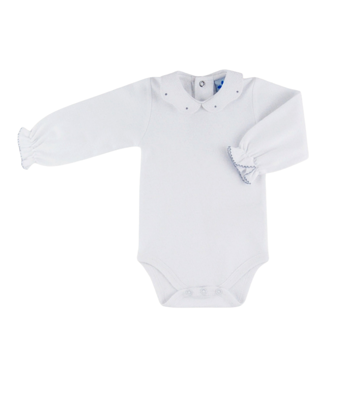 Body con cuello ondulado | Body polo 100 % algodón  Lleva un cuelle...