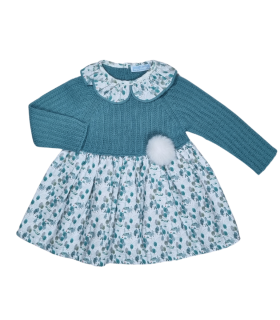 Vestido Punto y Tela Adori de Mac Ilusión | Vestido para bebé de Ma...