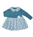 Vestido Punto y Tela Adori de Mac Ilusión | Vestido para bebé de Ma...