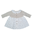 Vestido Punto y Tela Savia de Martín Aranda | Vestido para bebé de ...