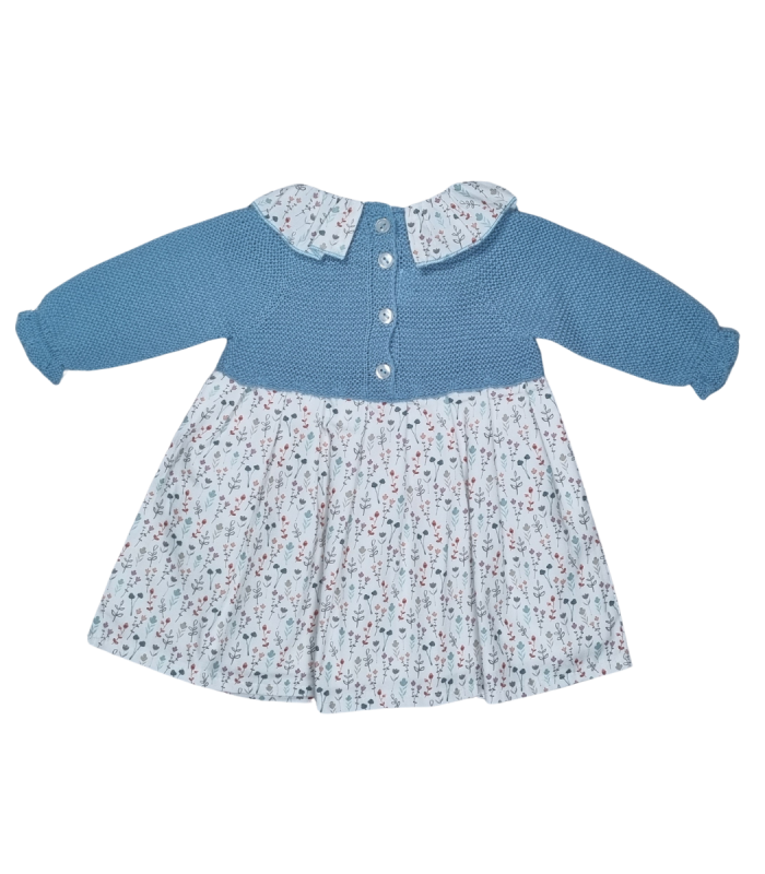 Vestido Punto Ramitas de Juliana | Vestido para bebé 100% algodón, ...