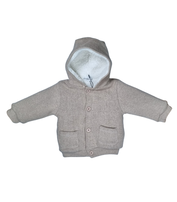 Chaqueta Capucha Tricot de Piruleta | Abrigo para bebé de la marca ...